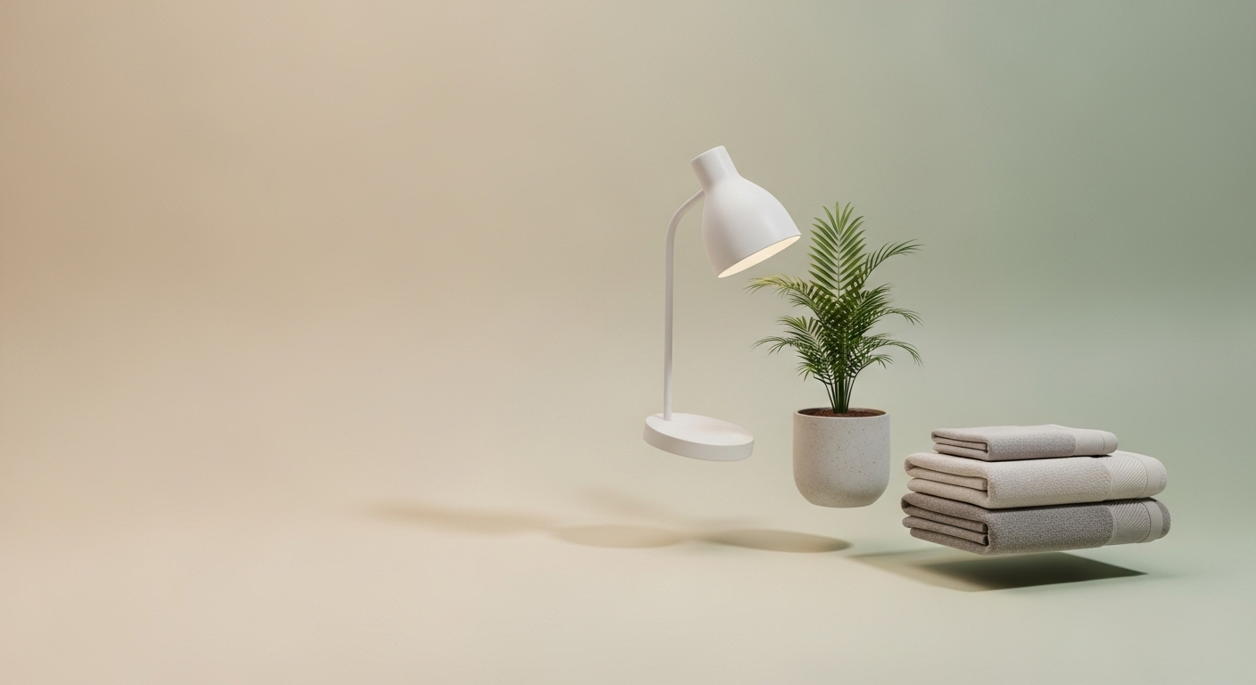 Cozy home décor items – vases, pillows, and candles