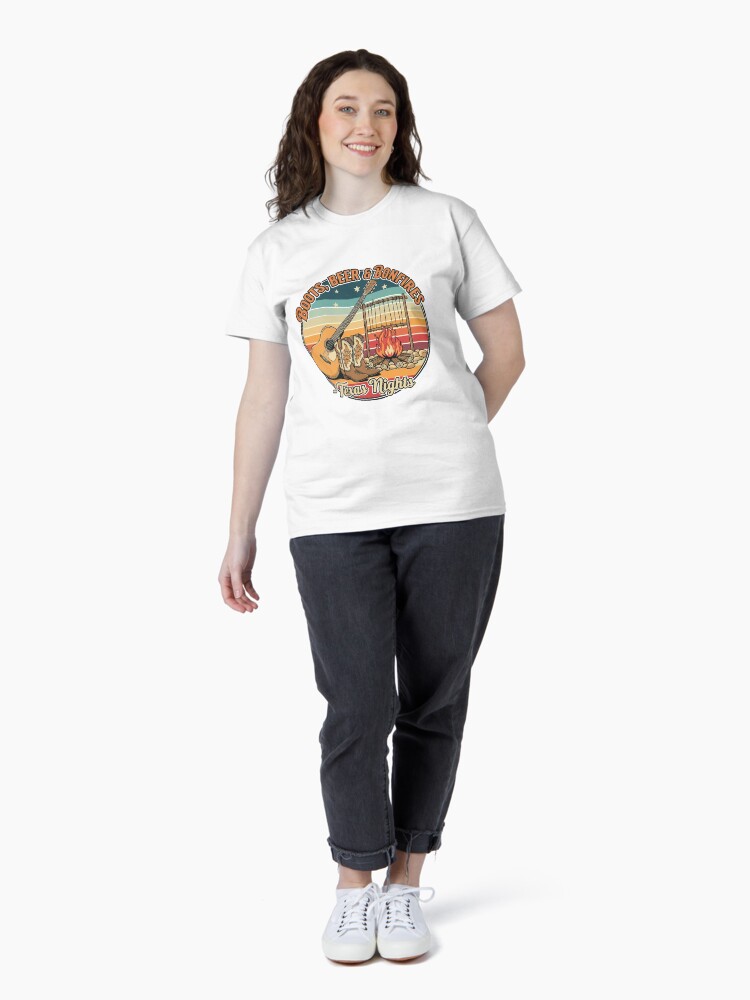 Country Festival Shirt – Guitar, Boots & Bonfire Under the Stars